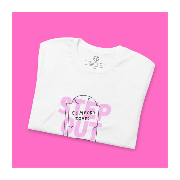 White Pink Comfort Zoned T-Shirt