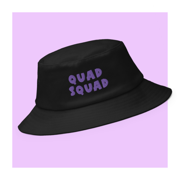 Black Quad Squad Black Bucket Hat
